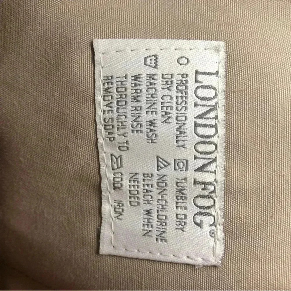 Vintage London Fog Tan Trench Cost with Removable Quilted Liner Size 44 - Picture 15 of 16